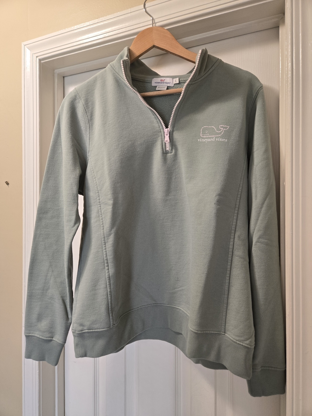 Vineyard Vines Women's Sage 1/4 Zip Pullover Sweater